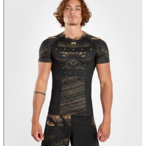 Рашгард - Venum Gorilla Jungle Rashguard Short Sleeves - Black/Sand​