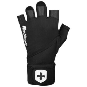Harbinger - Мъжки Ръкавици Pro Wrist Wraps 2.0 / с накитници - Black​
