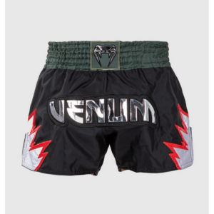 Муай Тай Шорти - Venum Inferno Muay Thai Shorts - Deep Black/Khaki​