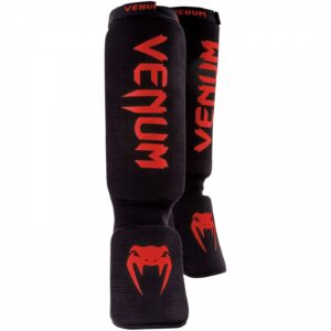 Протектори за крака - Venum Kontact Shinguards - Black/Red​