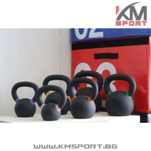 Метална пудовка 4-32кг с цветово разграничаване на различните килограми Active gym