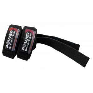 Power System Heavy Duty Lifting Power Straps - Black Red - Фитили, Цвят Черен - Червен