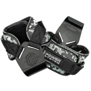 Power System Power Hooks - Camo Grey - Фитнес Куки, Цвят Сив,