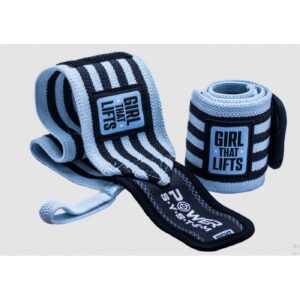 Power System Wrist Wraps Girl That Lifts - Blue - Накитници, Цвят Син