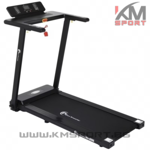 Изцяло сгъваема компактна електрическа бягаща пътека с мотор 2.0 HP, скорост до 12 км/ч,до 100кг тегло трениращ