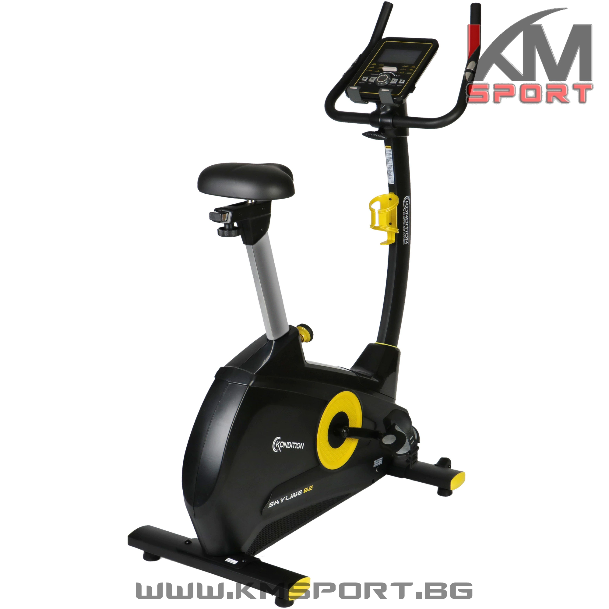 Масивен ЕЛЕКТРОмагнитен велоергометър до 150кг трениращ KMSPORT YG101