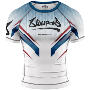 Рашгард - 8 WEAPONS - Rashguard Shift - White/Blue/Red