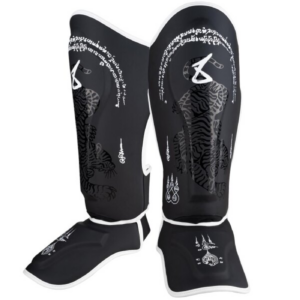 Протектори за крака - 8 WEAPONS - Sak Yant Big Tiger Shinguards - Black