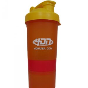 4DN Shaker Bottle Orange 400ml. - с отделения