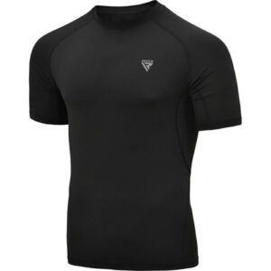 Рашгард - RDX T15 Short Sleeve Black Rash Guard - CRL-T15BH