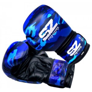 SZ Fighters - Боксови ръкавици Естествена кожа - Camo Blue​