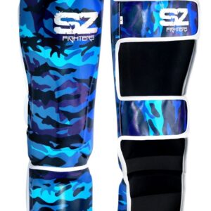 SZ Fighters - Протектори за Муай Тай и Кик Бокс - Camo Blue​