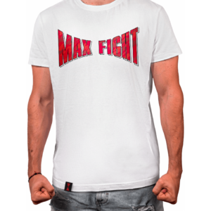 Max Fight - Бяла Тениска - Лого Камуфлаж 