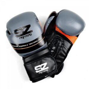 SZ Fighters - Боксови ръкавици Изкуствена кожа - Thunder - Grey