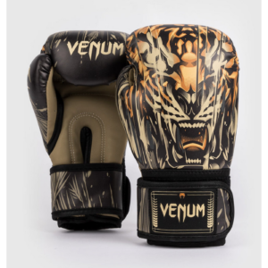 Venum Tiger Kids Boxing Gloves - Black/Neon Orange ​