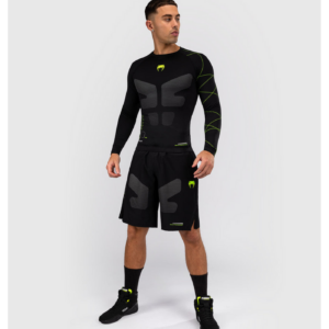 Рашгард - Venum Training Camp 4.0 Long Sleeve Rashguard - Black/Neon Green​