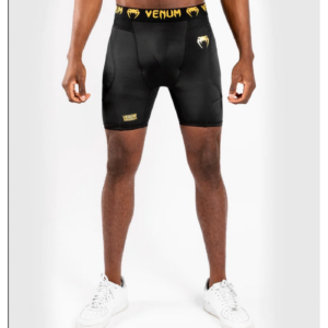 Тренировъчен клин с къси крачоли - Venum G-Fit Compression Shorts - Black/Gold​