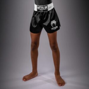 Детски Муай Тай Шорти Venum Classic Muay Thai Shorts for Kids – Black/White