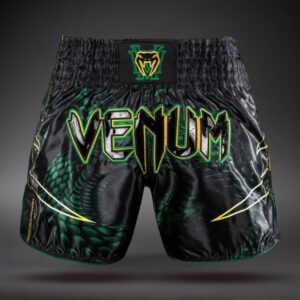 Муай Тай Шорти - Venum Matupa Muay Thai Shorts - Black/Green/Gold​