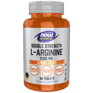 NOW Foods - L-Arginine 1000 mg / Double Strength (60 дози) / 60 Таблетки