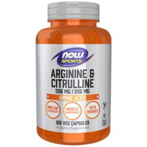 NOW Foods - Arginine & Citrulline (120 дози) / 120 капсули