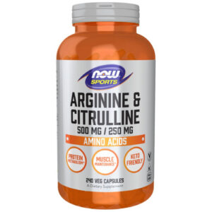 NOW Foods - Arginine & Citrulline (240 дози) / 240 капсули
