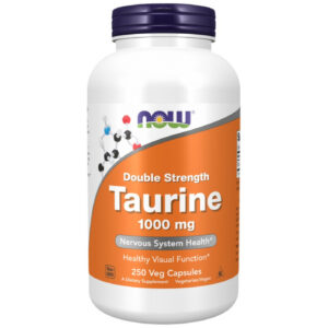 NOW Foods - Taurine 1000 mg / Double Strength (250 дози) / 250 капсули