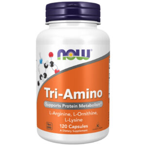 NOW Foods - Tri-Amino / L-Arginine L-Ornithine L-Lysine / 120 капсули