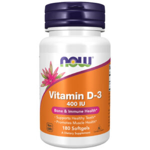 NOW Foods - Vitamin D-3 400 IU / 180 Гел капсули