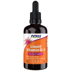 NOW Foods - Liquid Vitamin D-3 / 100 IU per drop (527 дози) / 60 мл