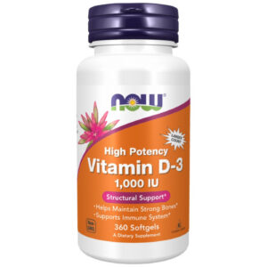NOW Foods - Vitamin D-3 1000 IU / 360 Гел капсули