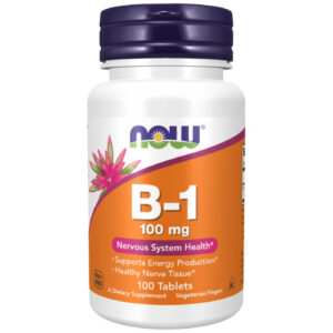 NOW Foods - Vitamin B-1 / Thiamine 100 mg (100 дози) / 100 Таблетки