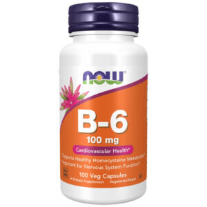NOW Foods - Vitamin B-6 100 mg (100 дози) / 100 капсули