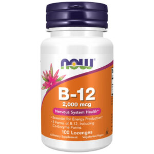 NOW Foods - Vitamin B-12 Instant Energy 2000 mcg / 100 Подезични таблетки