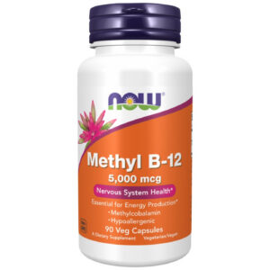NOW Foods - Methyl B-12 5000 mcg (90 дози) / 90 капсули