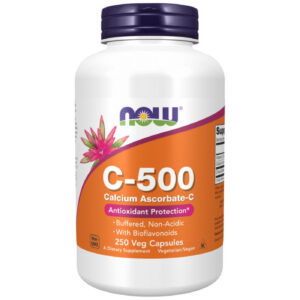 NOW Foods - Vitamin C-500 | Calcium Ascorbate-C (250 дози) / 250 капсули