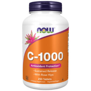 NOW Foods - Vitamin C-1000 with Rose Hips / Sustained Release / 250 Таблетки