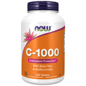 NOW Foods - Vitamin C-1000 / with Rose Hips + Bioflavonoids / 250 Таблетки