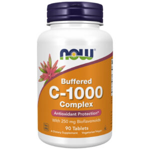 NOW Foods - Vitamin C-1000 Complex - Buffered with 250 mg Bioflavonoids (90 дози) / 90 Таблетки