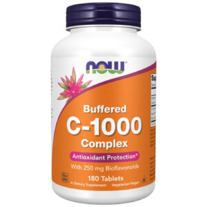 NOW Foods - Vitamin C-1000 Complex - Buffered with 250 mg Bioflavonoids (180 дози) / 180 Таблетки