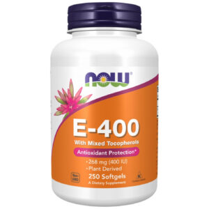 NOW Foods - Vitamin E-400 IU MT / 250 Гел капсули