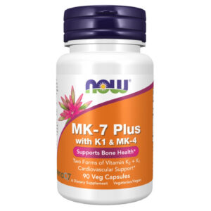NOW Foods - MK-7 Plus with Vitamin K1 & MK-4 (90 дози) / 90 капсули