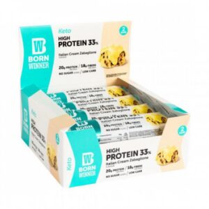 BORN WINNER Keto High Protein Bar 33 % Italian Cream Zabagilone 12x60 гр