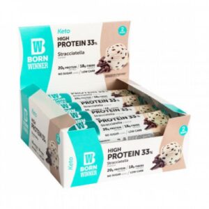 BORN WINNER Keto High Protein Bar 33% stracciatela 12x60 гр