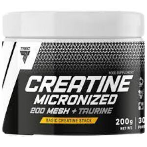 Trec Nutrition - Creatine Micronized 200 Mesh + Taurine | High Quality Creatine Monohydrate Powder / 200 грама, 30 дози