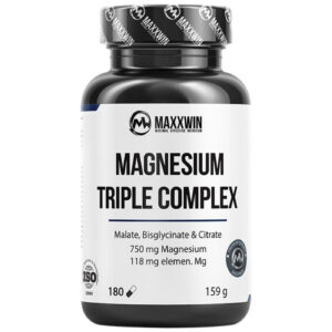 MAXXWIN - Magnesium Triple Complex | with Malate, Bisglycinate and Citrate / 180 капсули, 60 дози