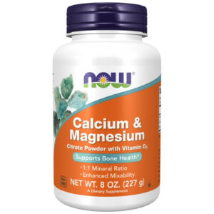 NOW Foods - Calcium & Magnesium Citrate Powder with Vitamin D3 (50 дози) / 227 грама