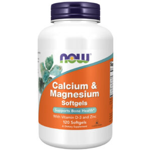 NOW Foods - Calcium & Magnesium Softgels / with Vit D and Zinc (120 дози) / 120 Гел капсули