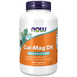NOW Foods - Cal-Mag DK | Calcium, Magnesium, Vitamin D3 + K2 (90 дози) / 180 капсули