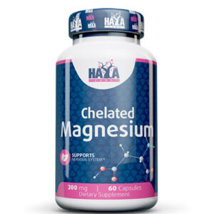 HAYA LABS Chelated Magnesium 200 mg / 60 Caps